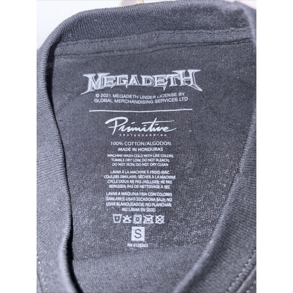 Primitive Megadeath Graphic T-shirt Men's Small Brand New - Picture 4 of 5